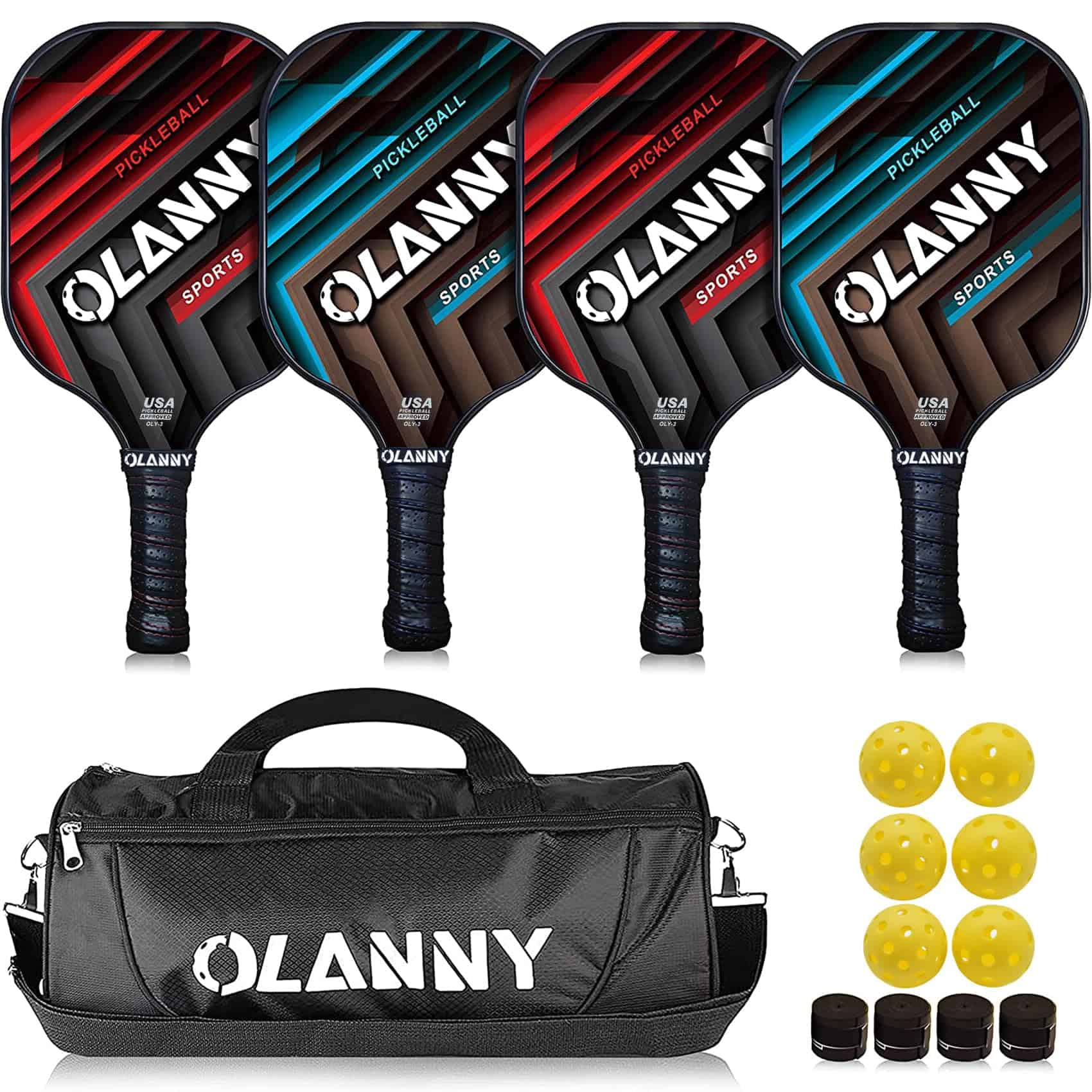 Set de Palas de Pickleball OLANNY | Incluye 4 Palas de