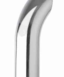 Tubo de escape cromado 5"DIA, 18" de longitud curvado