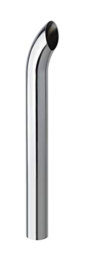 Tubo de Escape Cromado 5" DIA, Longitud Curvada de 48"