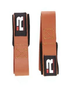 Correas de levantamiento acolchadas de cuero Iron Rebel