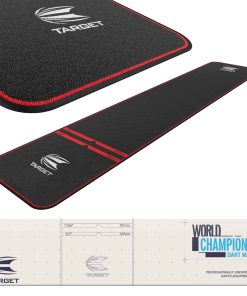 Tapete de Dardos TARGET - Campeones del Mundo, Negro y Rojo