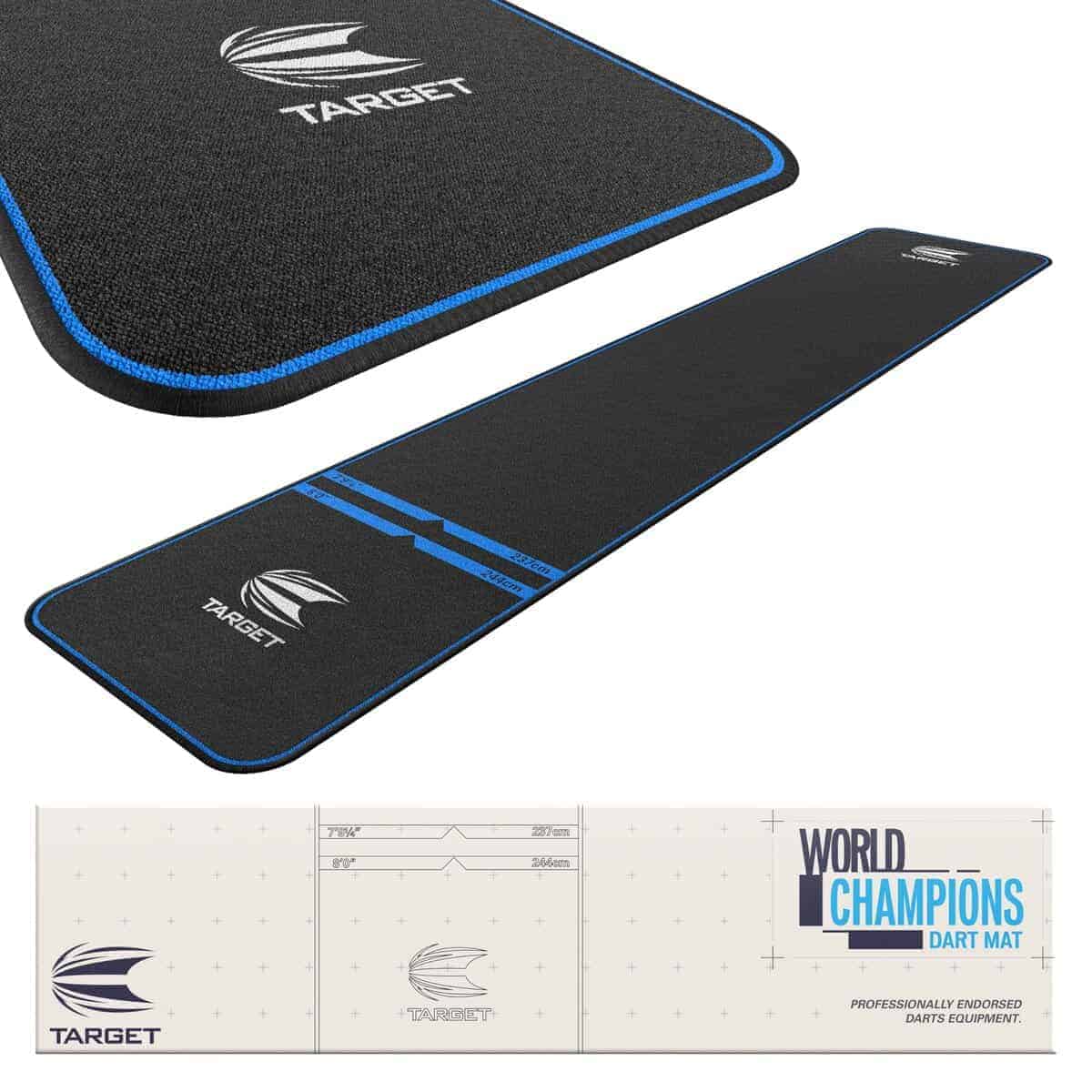 Tapete de Dardos TARGET Darts - Campeones del Mundo, Negro