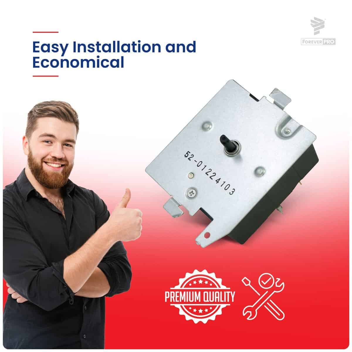 ForeverPRO WE4M527 Temporizador para Secadora GE WE4M365 - Imagen 3