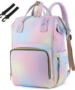 Yusudan Mochila para Pañales Arcoiris para Bebé Niñas, Mamá