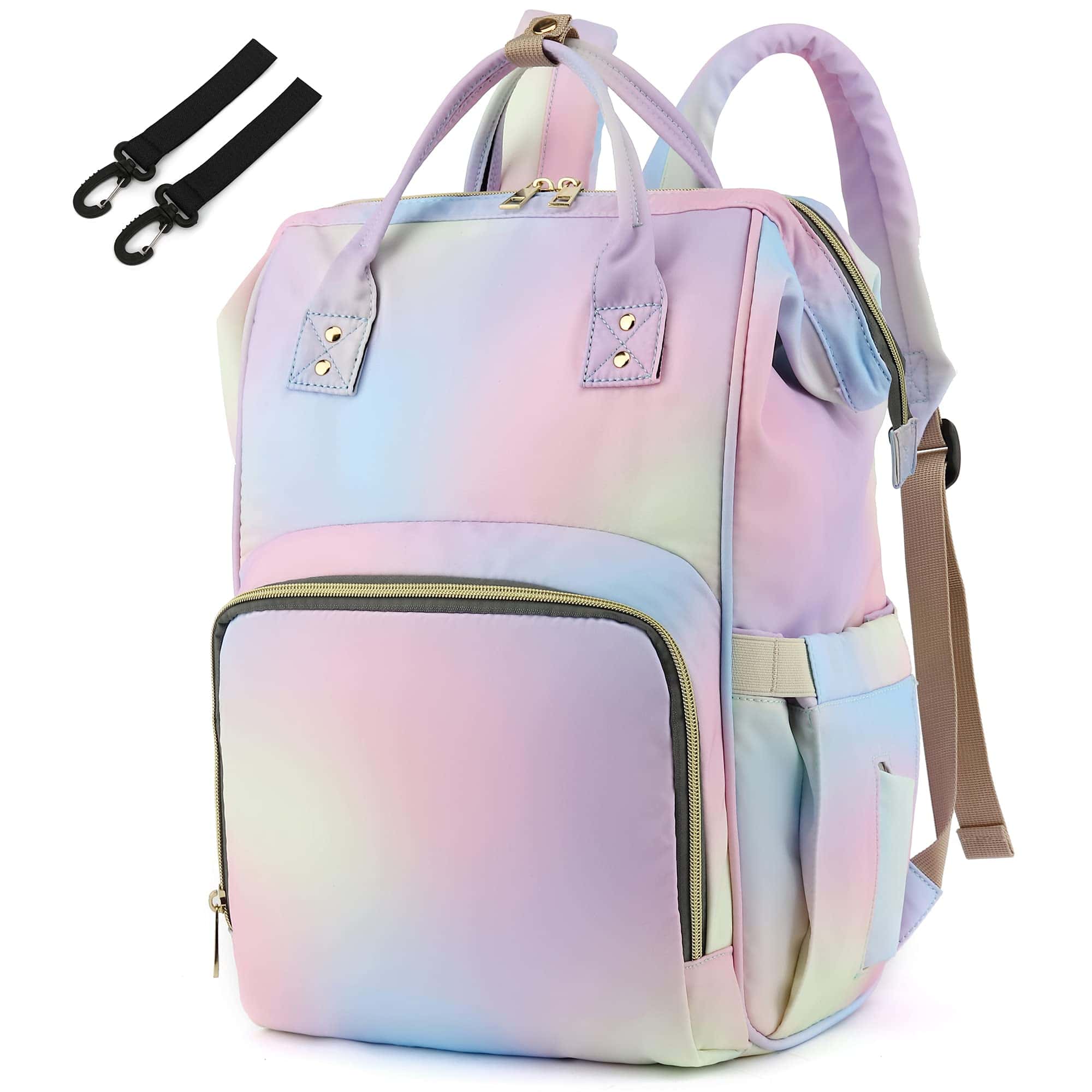 Yusudan Mochila para Pañales Arcoiris para Bebé Niñas, Mamá