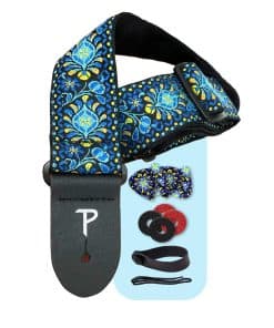 Correas de Guitarra Jacquard Perri�s -Azul Loto Set