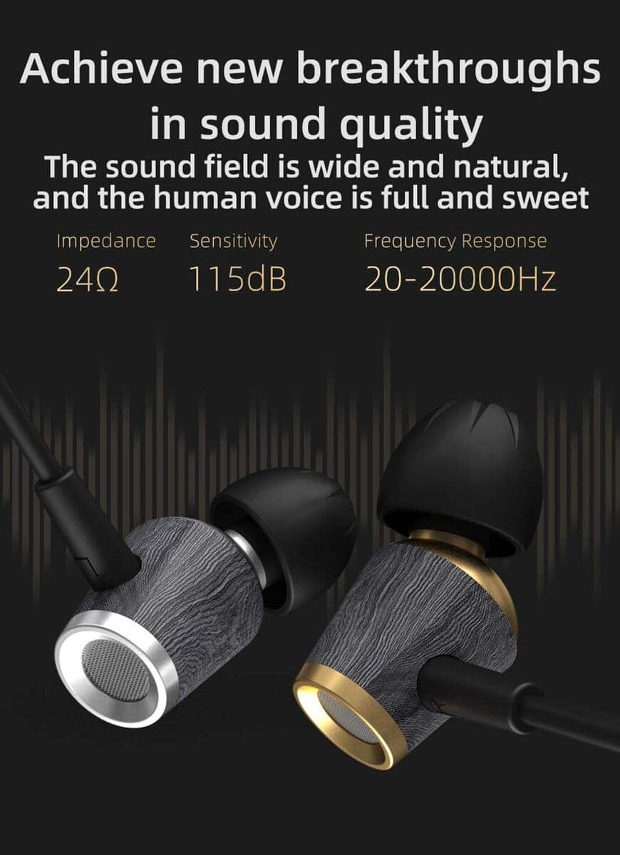 Audífonos dinámicos intrauditivos CCA CST, HiFi con graves - Imagen 7