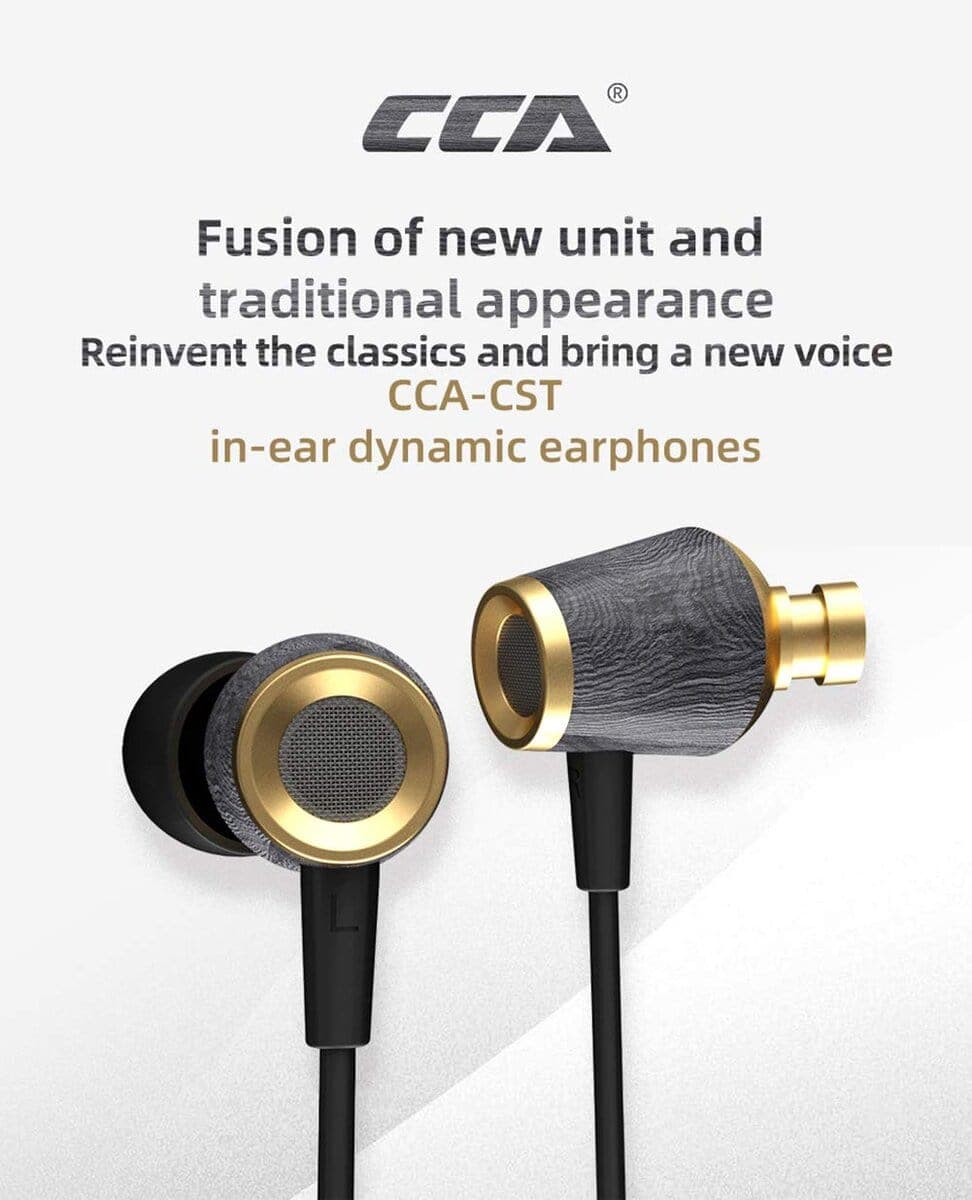 Audífonos dinámicos intrauditivos CCA CST, HiFi con graves - Imagen 3