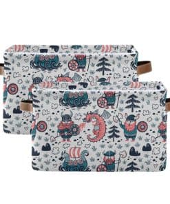 Caja de Almacenamiento Cubo Lindo Dragón Vikingo Grande