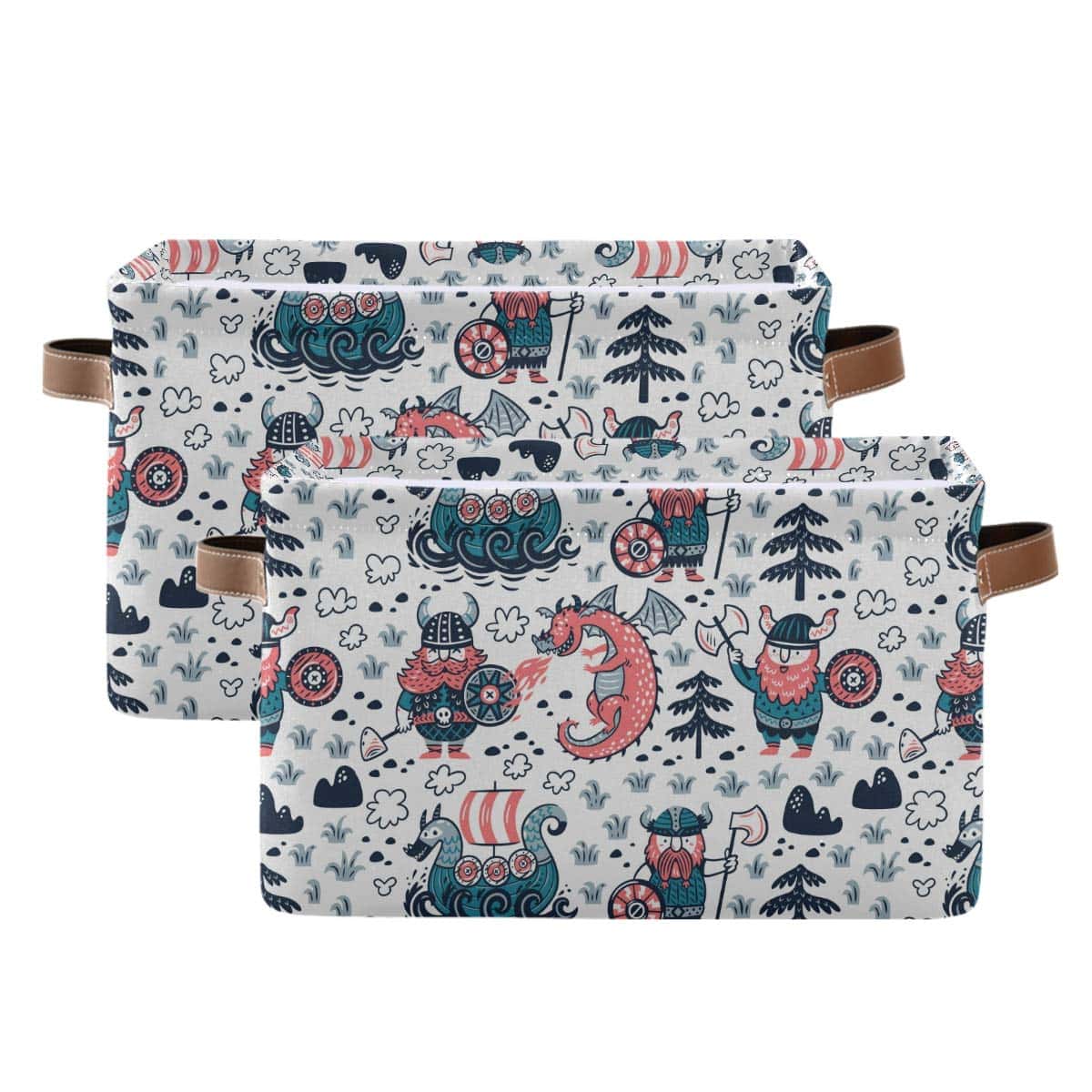 Caja de Almacenamiento Cubo Lindo Dragón Vikingo Grande