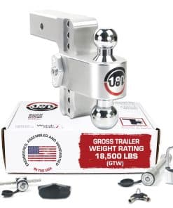 Weigh Safe Adjustable Trailer Hitch Ball Mount, 6"