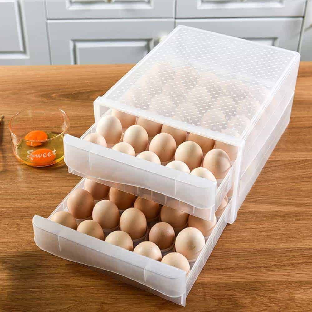 Organizador de Huevos con Gran Capacidad de 60 Rejillas de