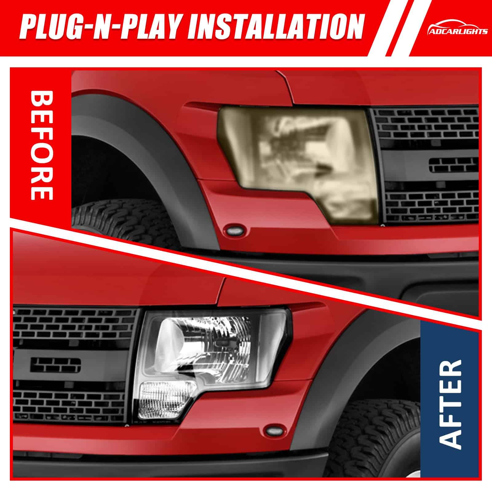Conjunto de faros para Ford F150 Pickup 2009-2014 por - Imagen 6