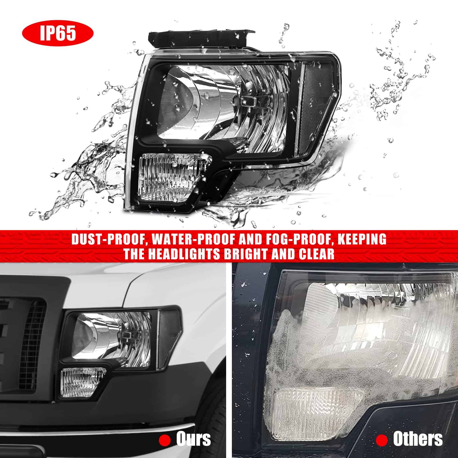 Conjunto de faros para Ford F150 Pickup 2009-2014 por - Imagen 8