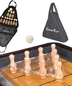 Juego de Bolos de Lujo para Shuffleboard GAMESUN, 10 Piezas