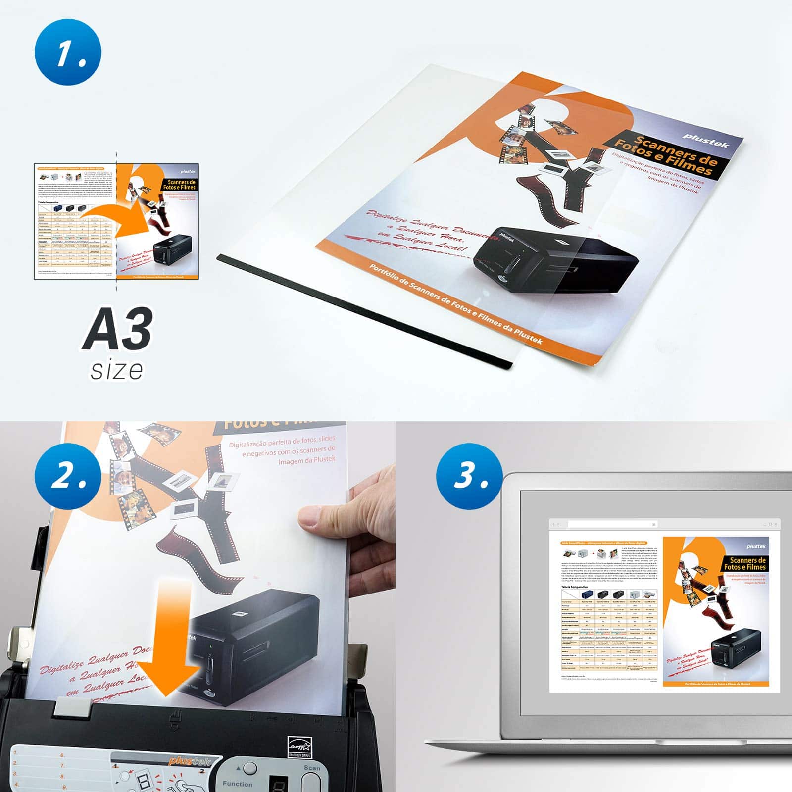 Hojas Portadoras de Documentos Tamaño A4/Carta de Plustek - Imagen 5
