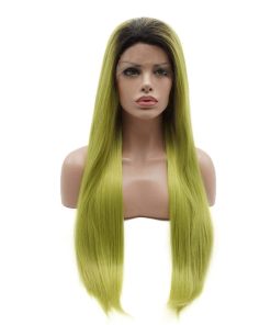 Pelucas de Encaje Sintético Lushy Hair -Raíz Oscura Verde Cl