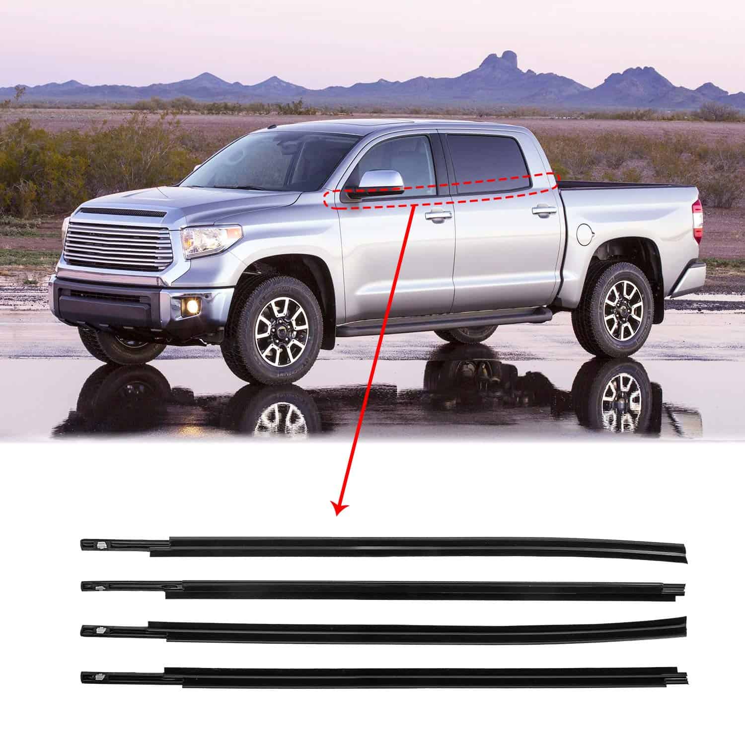 RANSOTO Moldura de Junta de Goma para Ventana Compatible