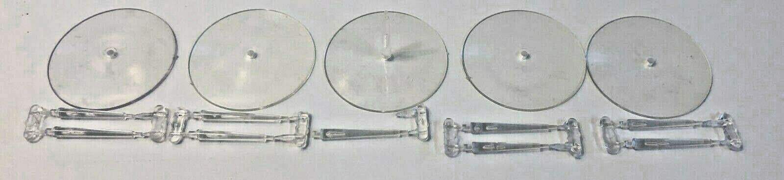 Lote de 5 bases voladoras grandes de 60mm + tallos para - Imagen 3