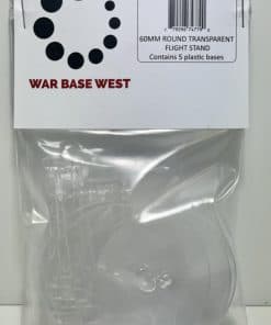 Lote de 5 bases voladoras grandes de 60mm + tallos para