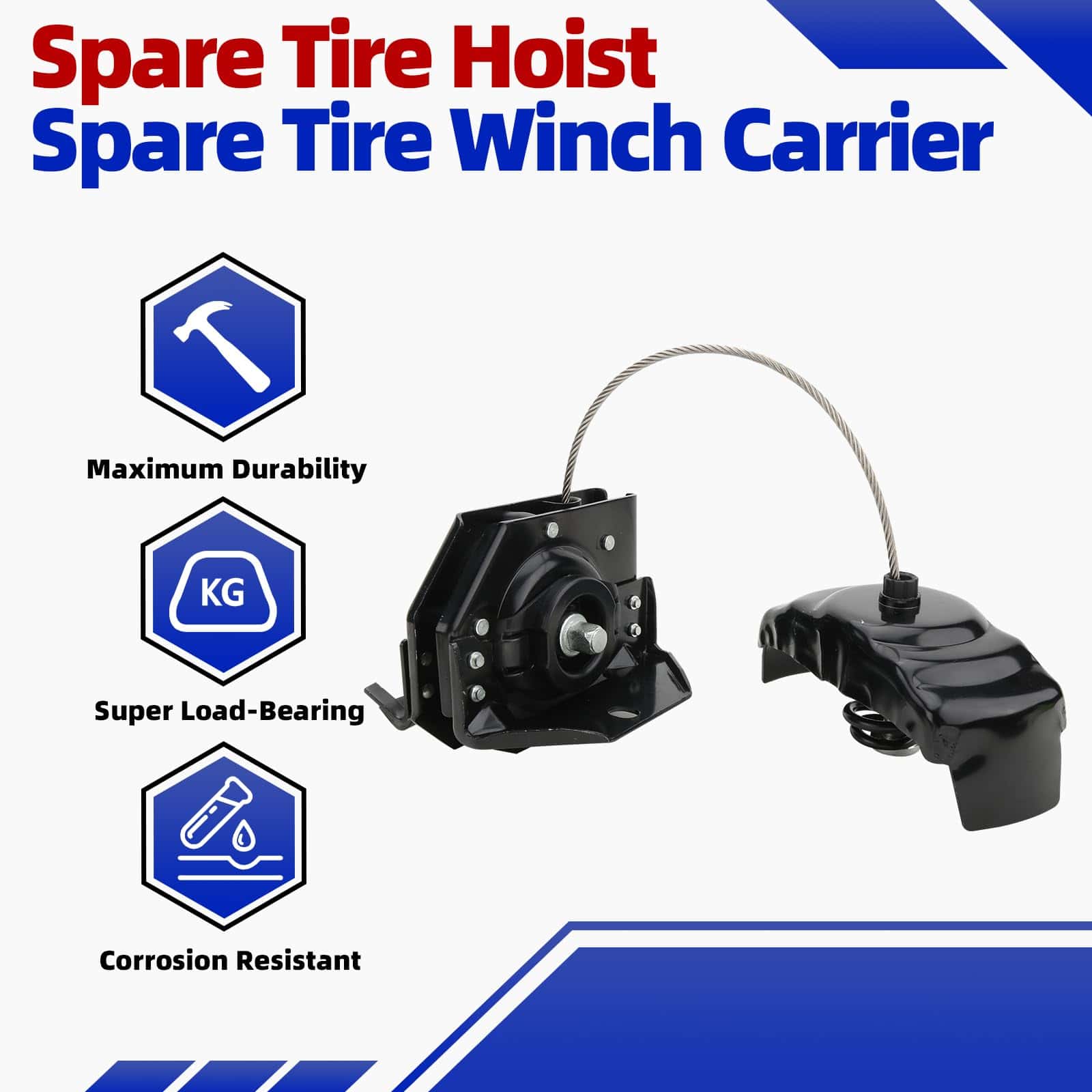 Malacate de llanta de repuesto Malacate de portador de - Imagen 3