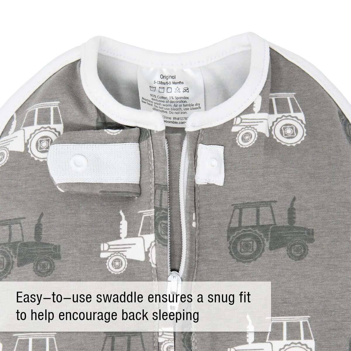 Manta envolvente para bebé Woombie Original - Algodón suave - Imagen 10