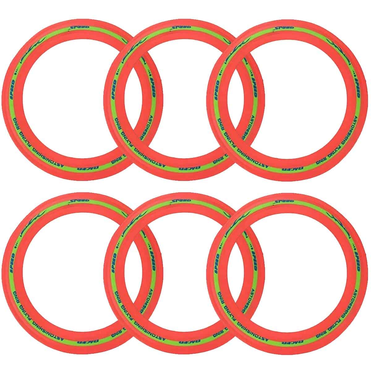 Flying Aero Discs, Paquete de 6 Anillos Voladores