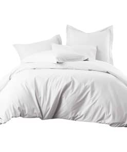 Juego de Funda Nórdica de Mezcla de Algodón del -Blanco