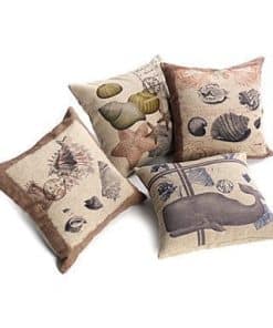 Set de 4 Fundas de Almohada Decorativas con Estampado