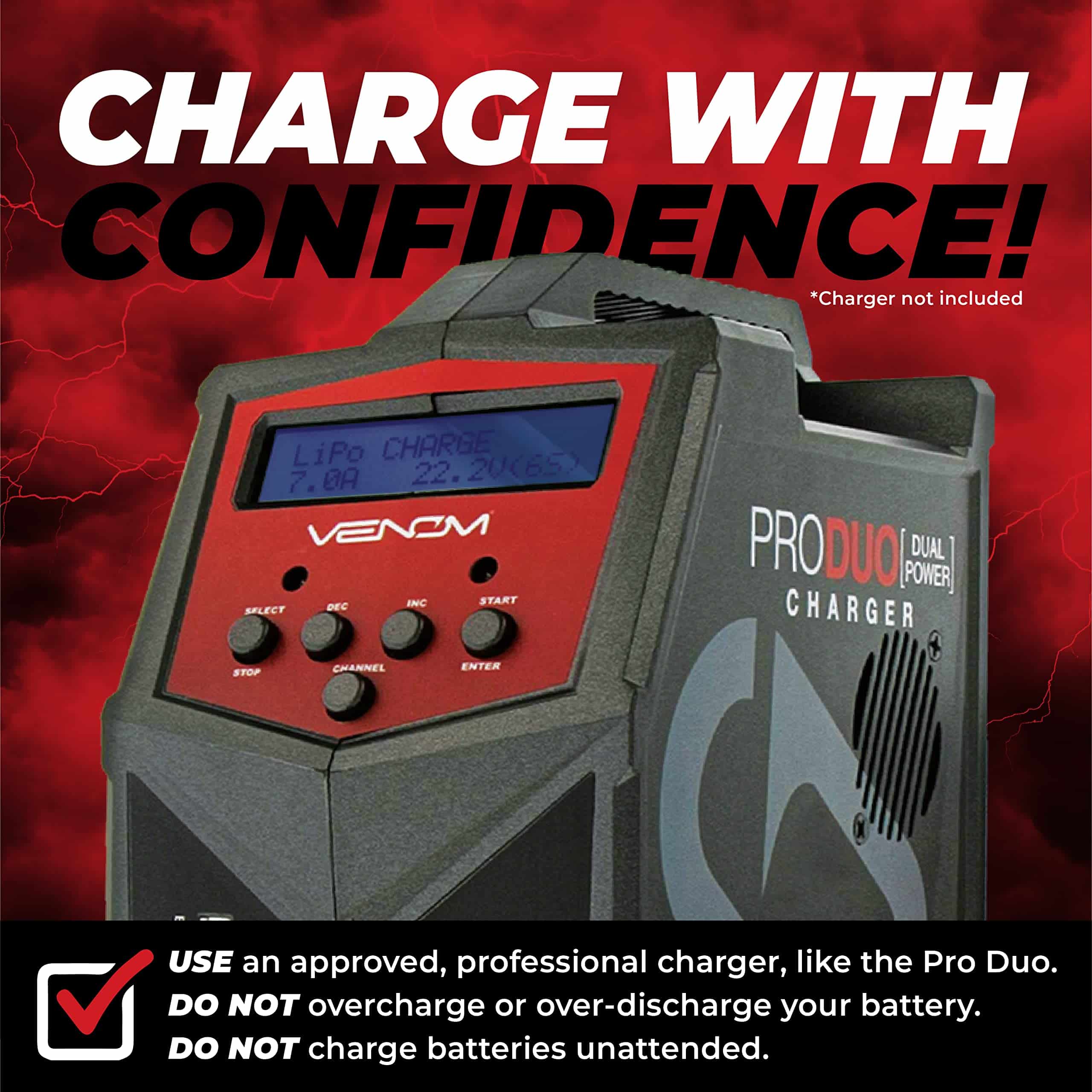 Batería Venom Drive Series 35C 3S - 3300mAh 11.1V LiPo RC - - Imagen 9