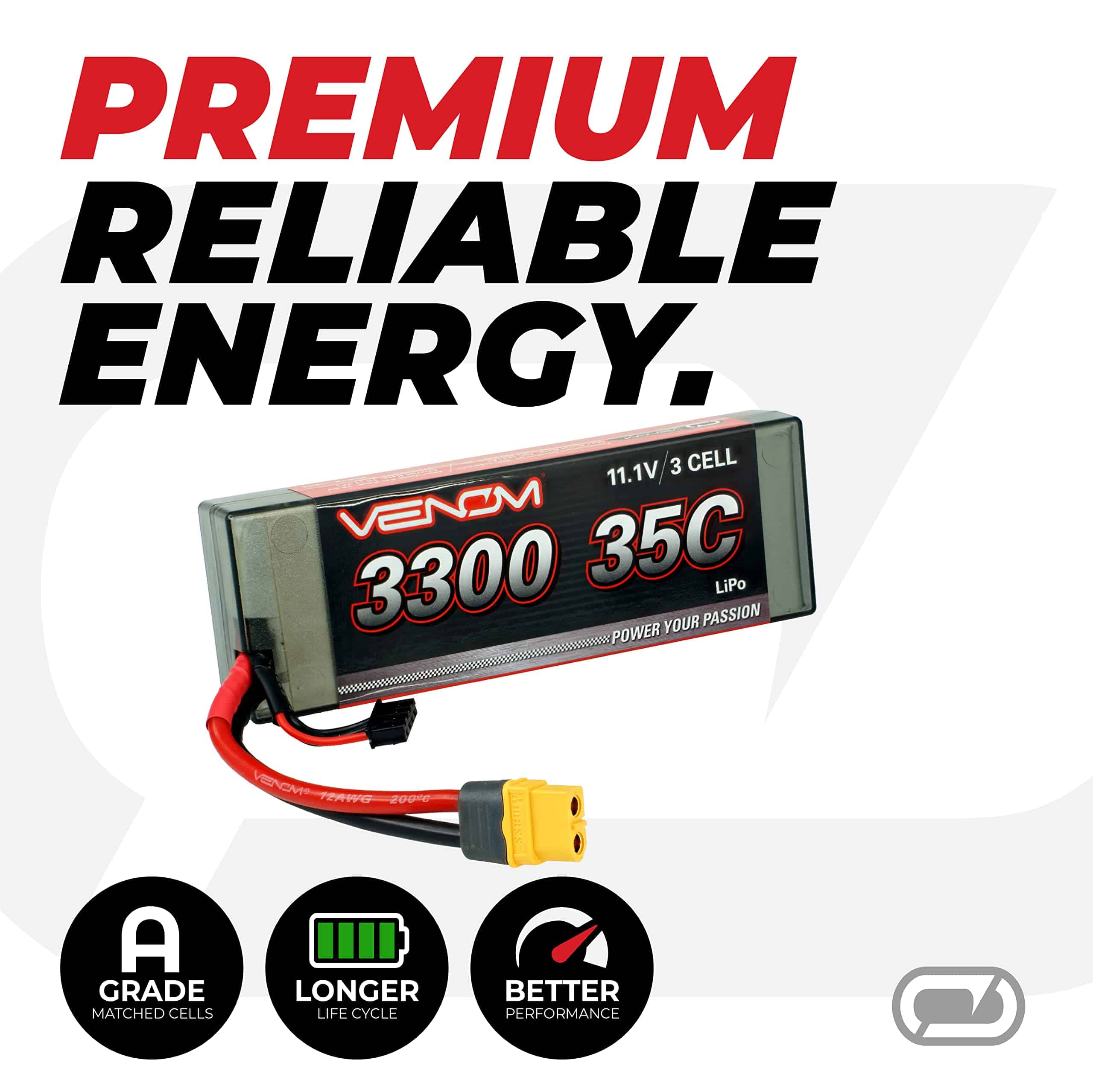 Batería Venom Drive Series 35C 3S - 3300mAh 11.1V LiPo RC - - Imagen 8