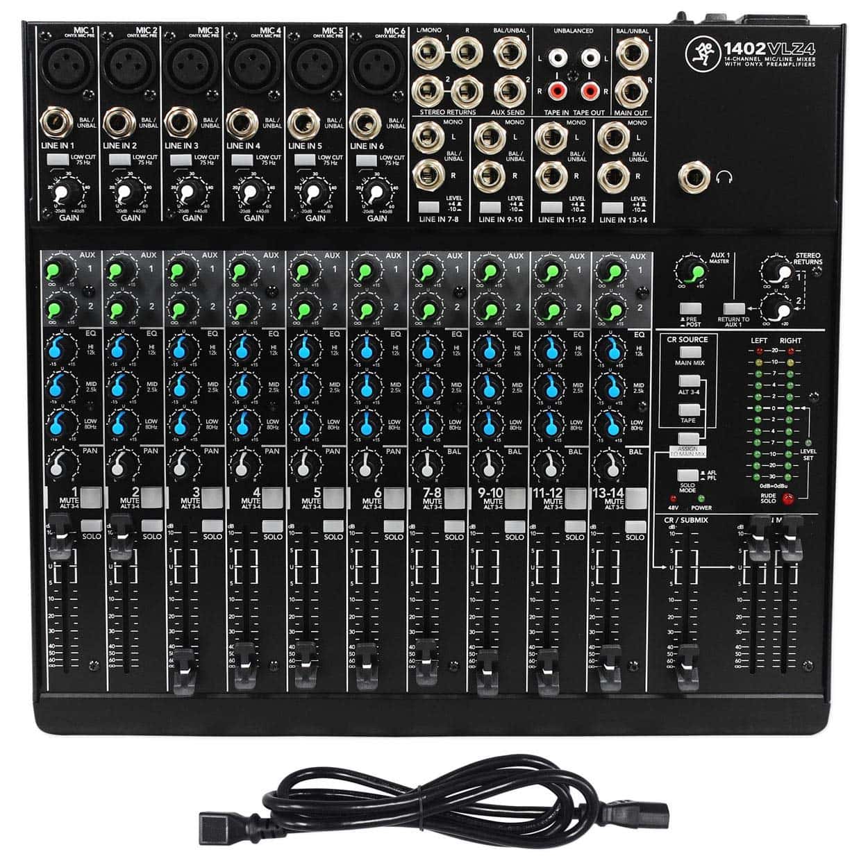 Mackie 1402VLZ4, Mezcladora compacta de 14 canales con
