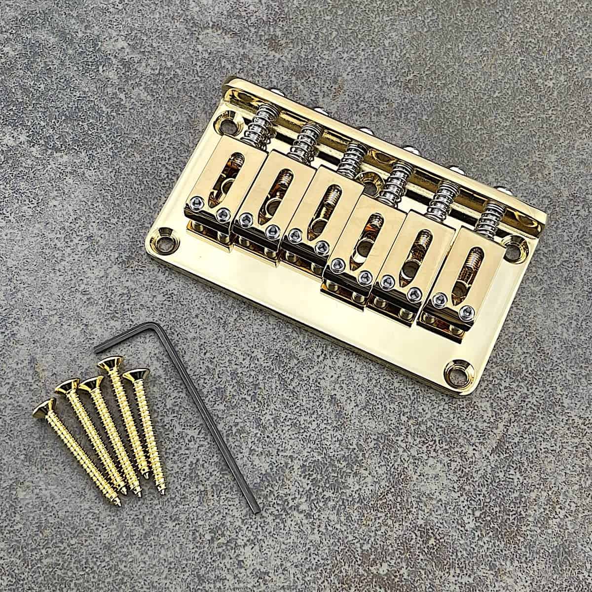 Puente rígido Gotoh con selleta de latón bañada en oro - Imagen 3