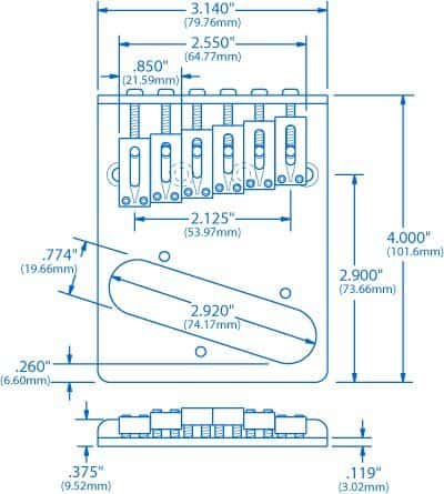Puente Moderno Gotoh para Tele en Cromo - Imagen 3