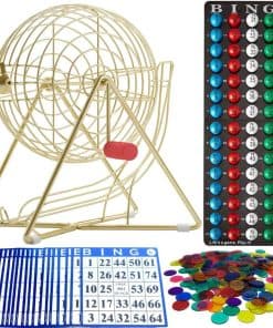 Juego de Bingo MR CHIPS de 11" de Altura con -Color Dorado d