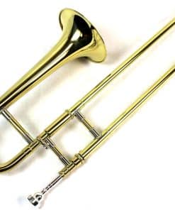 Trombón Mini Bb Nuevo con Estuche y Boquilla - Acabado de