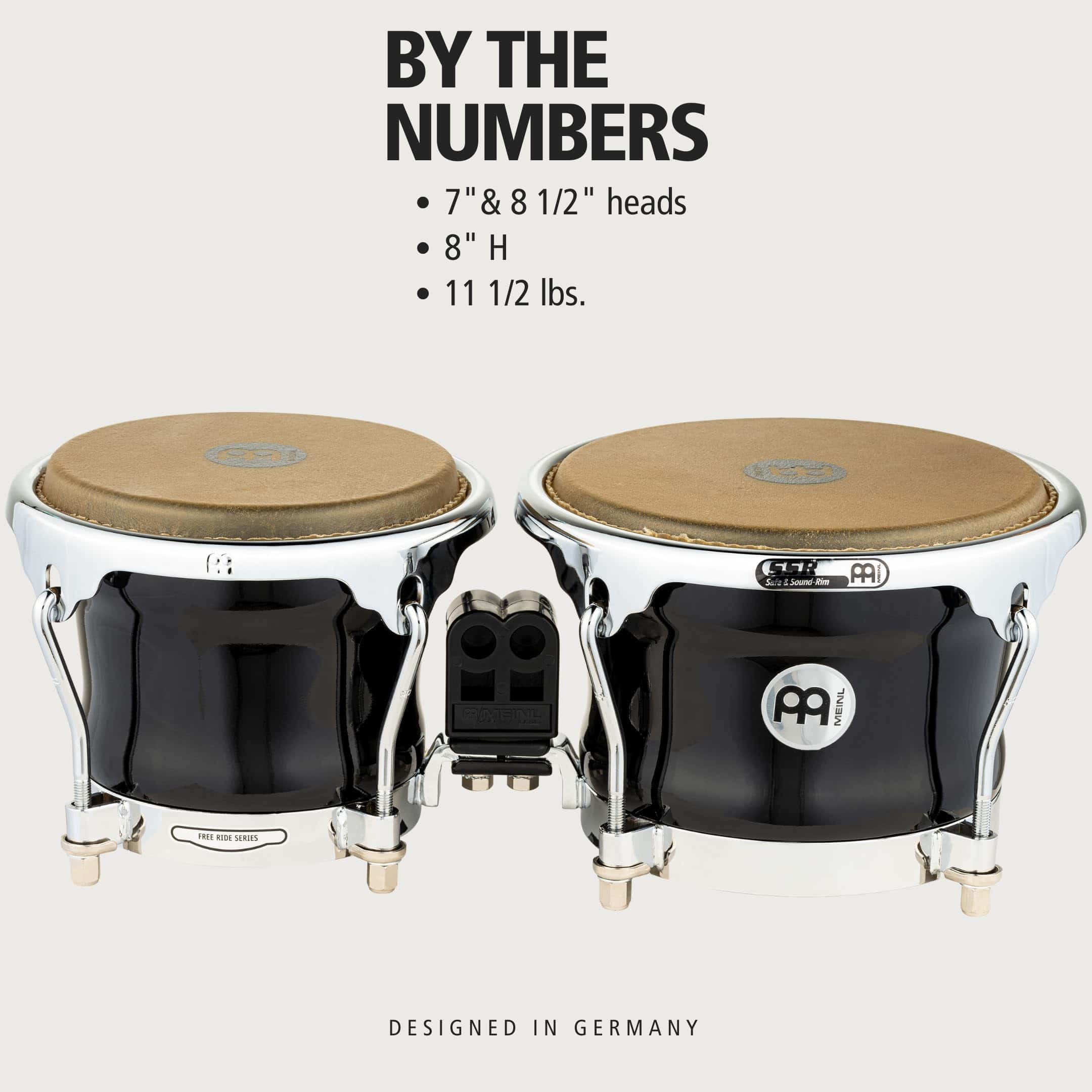 Meinl Percusión Profesional Bongos con Cascos de Fibra de - Imagen 7