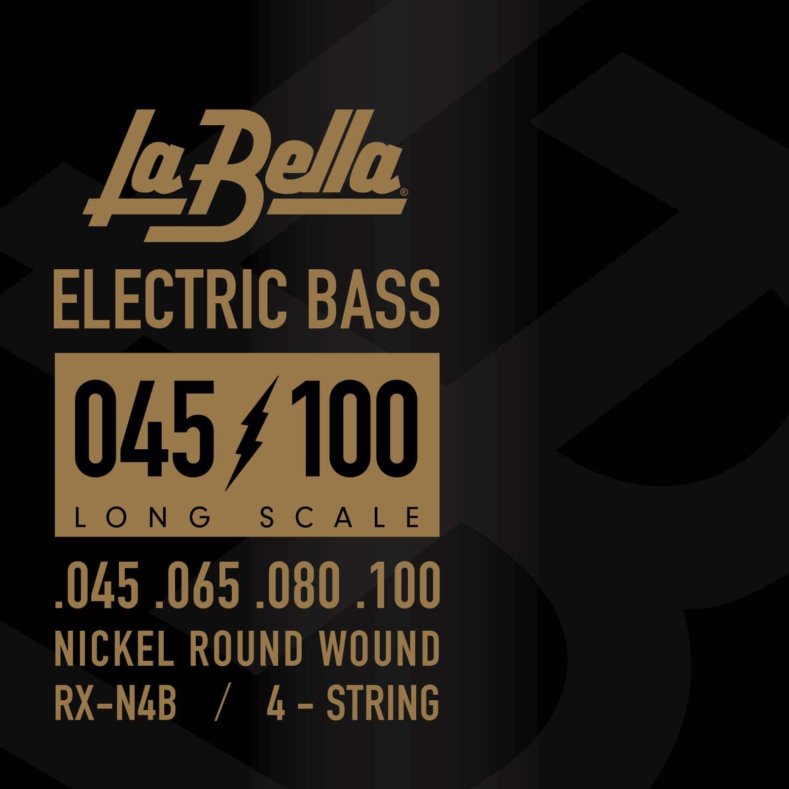 Cuerdas para bajo La Bella RX-N4B Long Scale Nickel Round