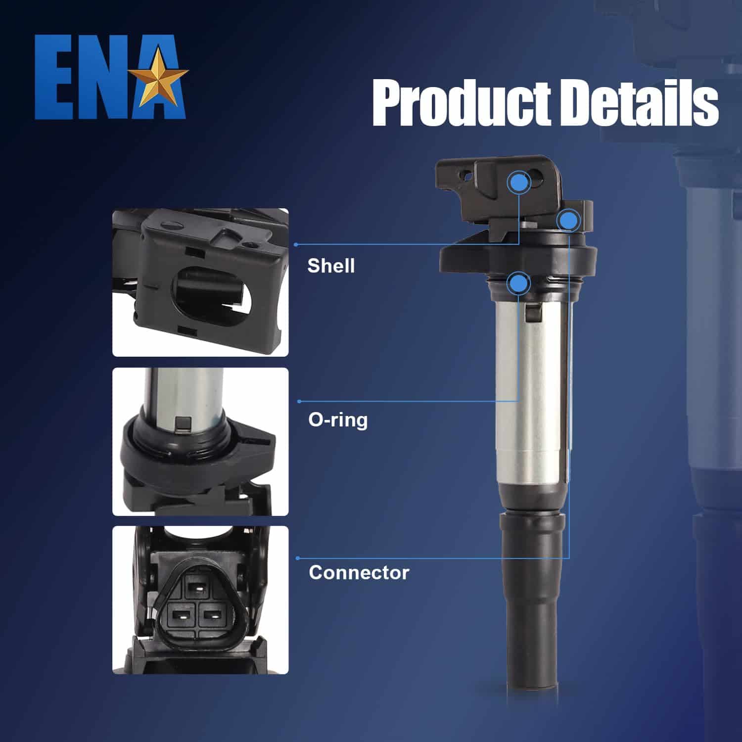 Set de 4 Paquetes de Bobinas de Encendido UF598 1.6L L4 - Imagen 3