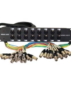 Seismic Audio Rack Mount 16 Channel TRS Combo Splitter