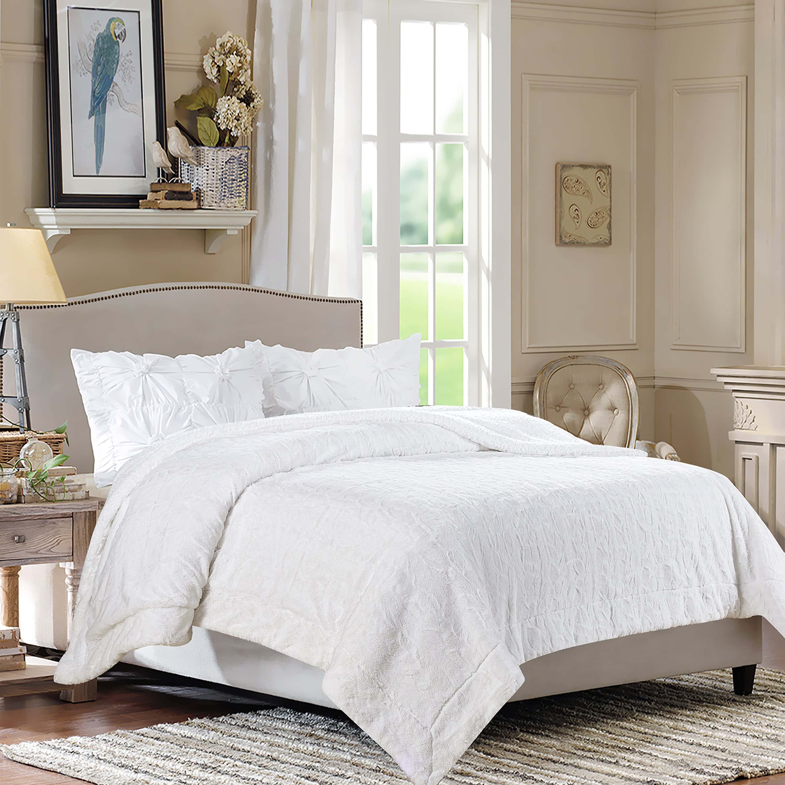 Manta de Lana de Felpa Premium Chanasya Wolf - Suave,