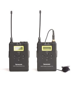 Sistema de micrófono lavalier inalámbrico UHF Saramonic