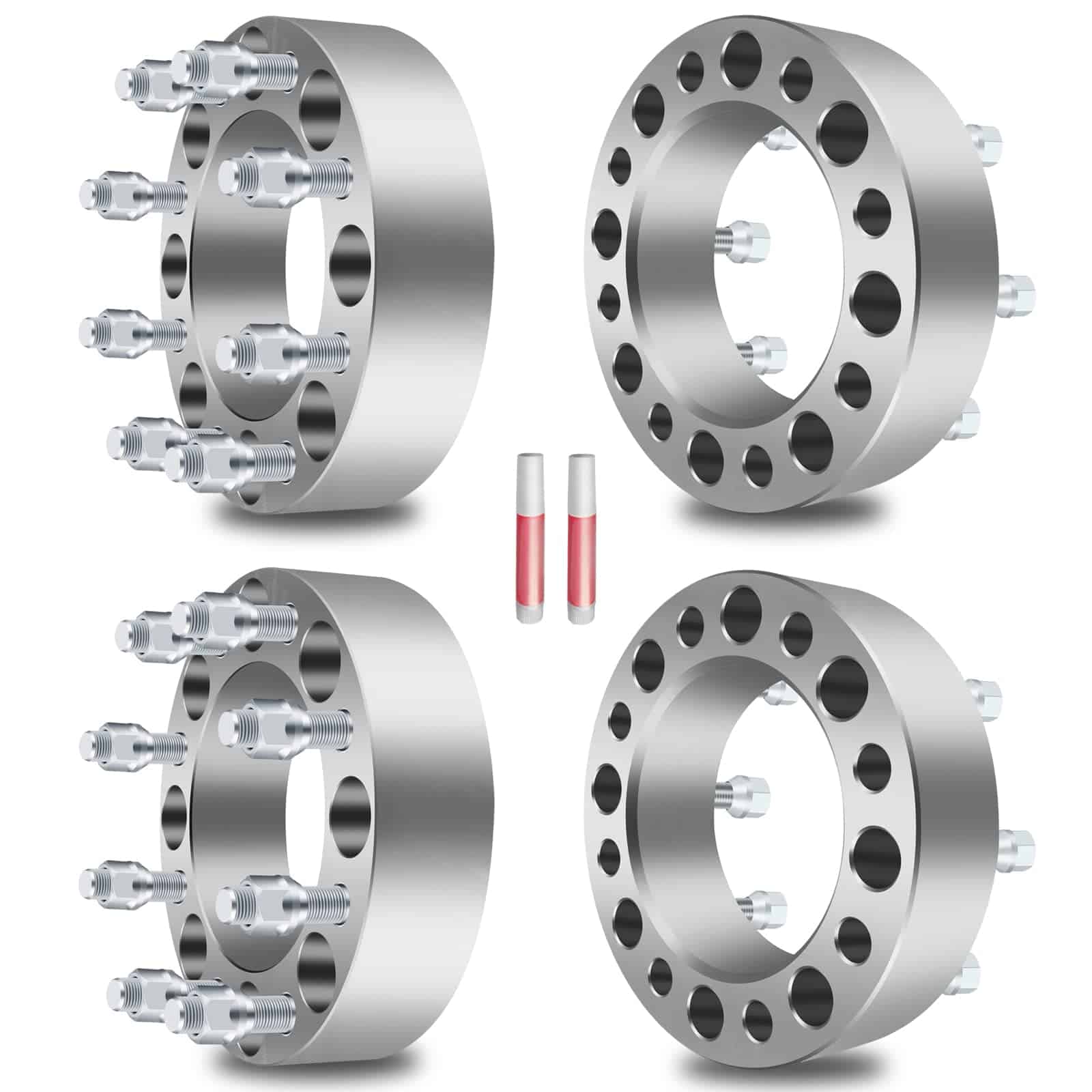 OCPTY 4PCS Separadores de rueda 8x6.5 a 8x6.5 2 pulgadas