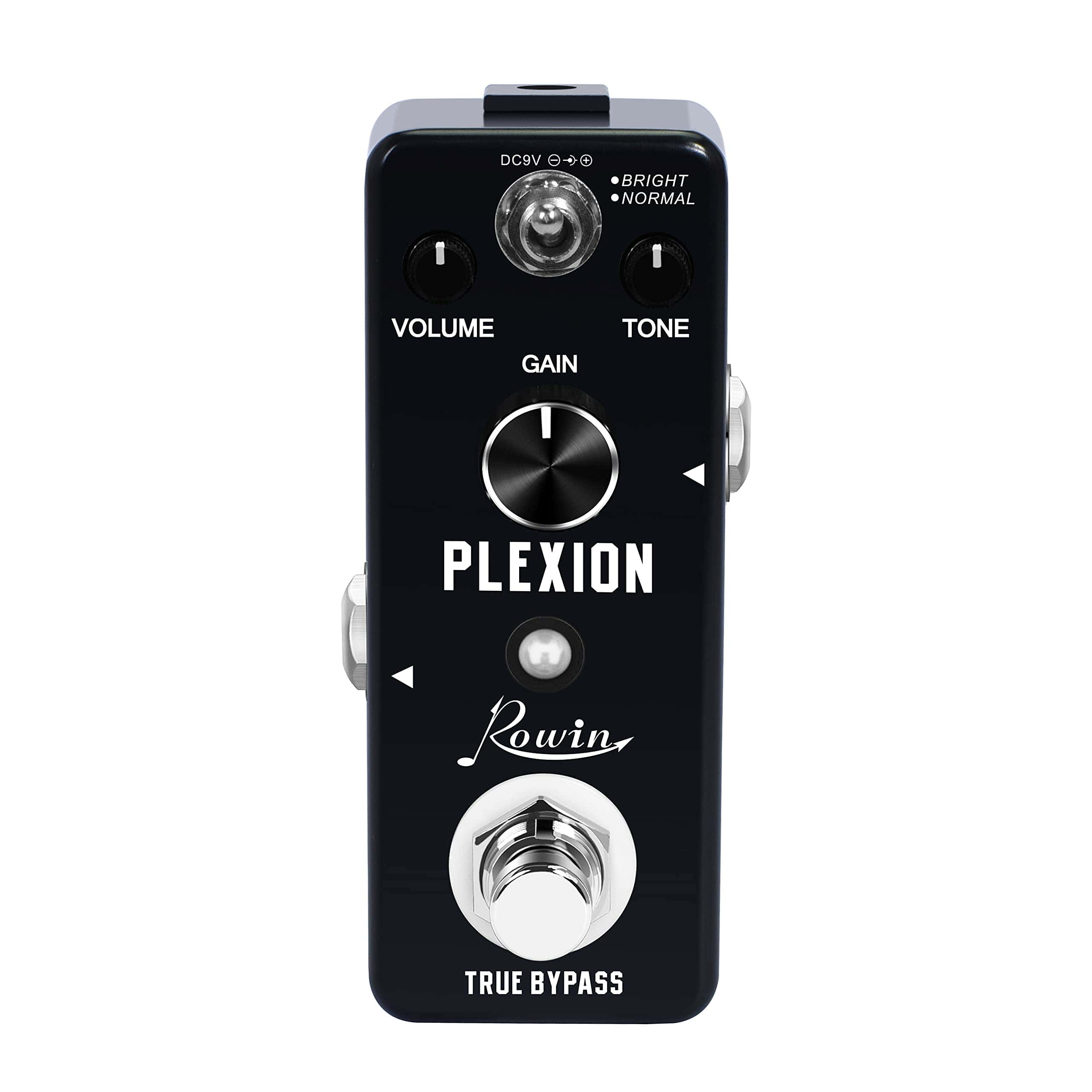 Pedal de Distorsión Rowin Plexion para Guitarra y Bajo con