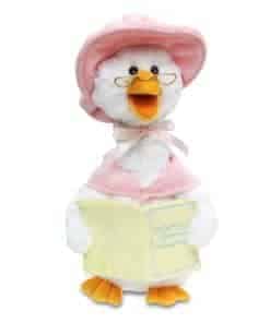 Cuddle Barn - Madre Ganso Peluche Animado que Lee Rimas