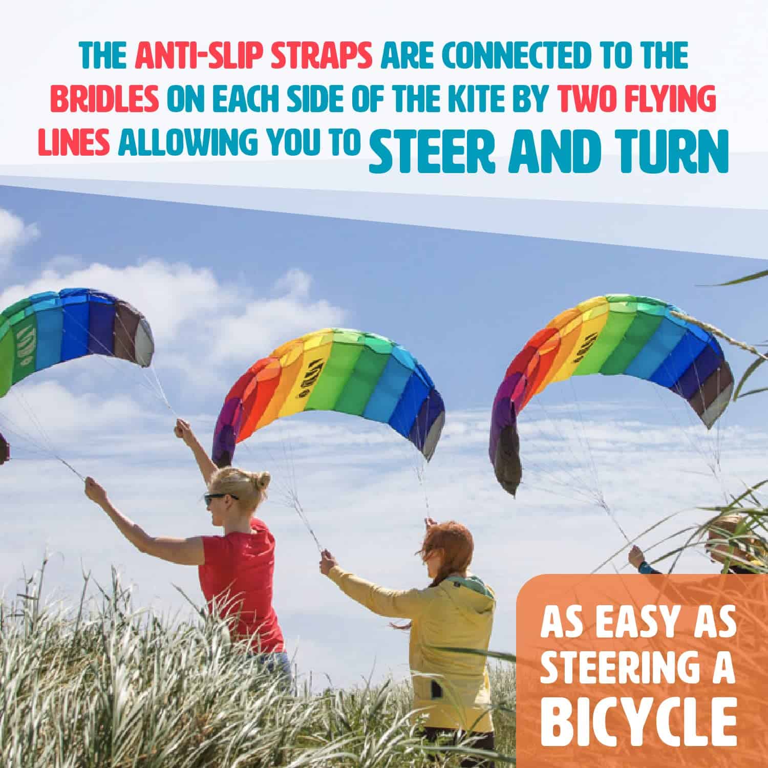 Cometa Deportiva HQ Kites Symphony Beach III 51in (1.3m) de - Imagen 4