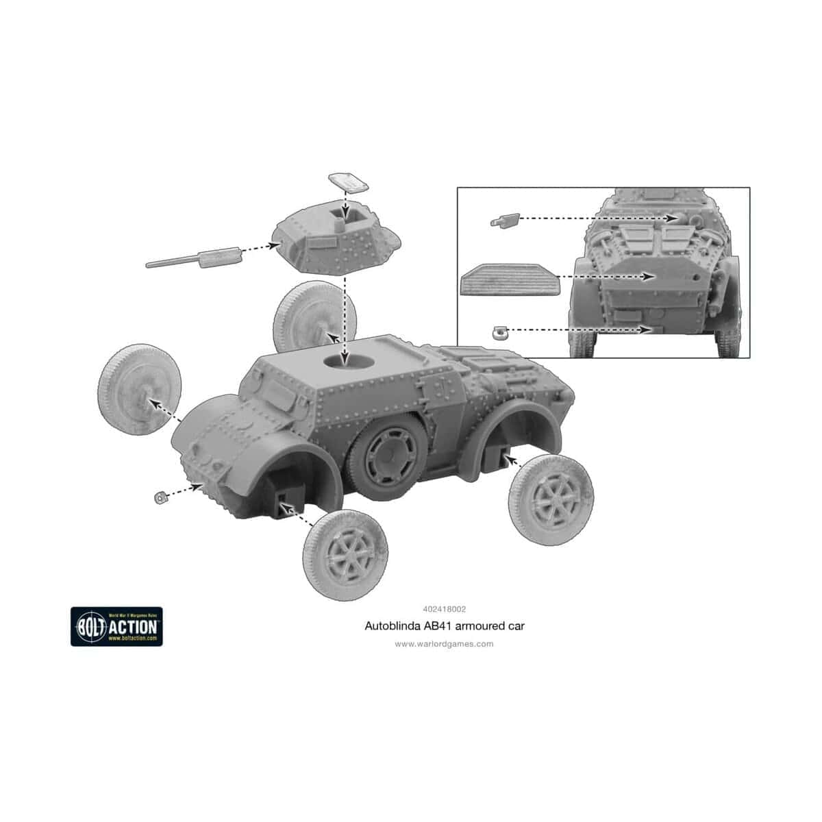 Autoblinda Ab41 Vehículo Blindado Italiano de la Segunda - Imagen 4