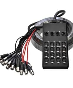 Cable Serpiente de Circuito de 16 Canales XLR de Perfil