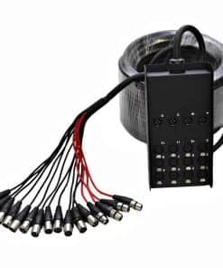 Cable Serpiente de Circuito XLR de Bajo Perfil de 12