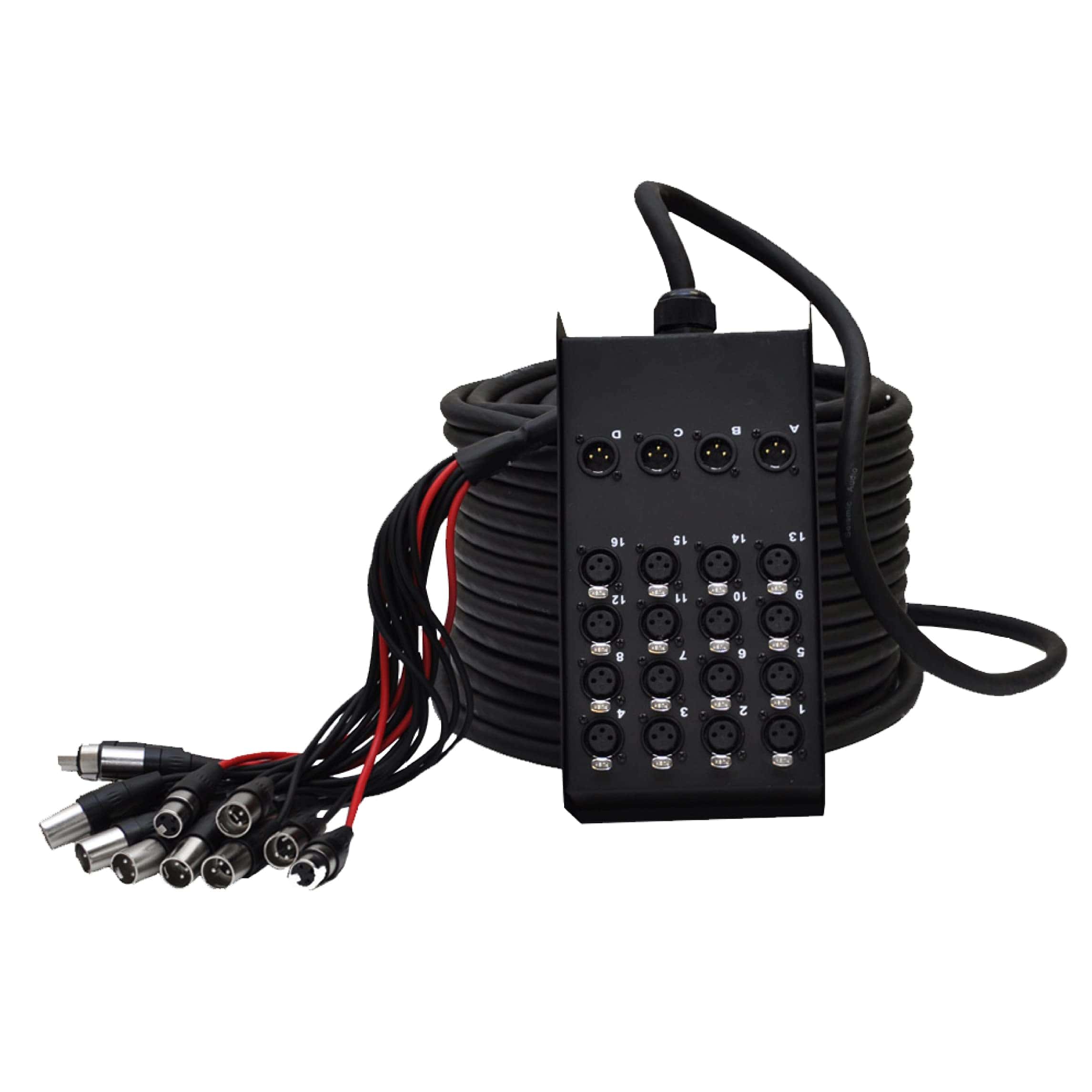 Cable Serpiente de Circuito XLR de 16 Canales de Perfil